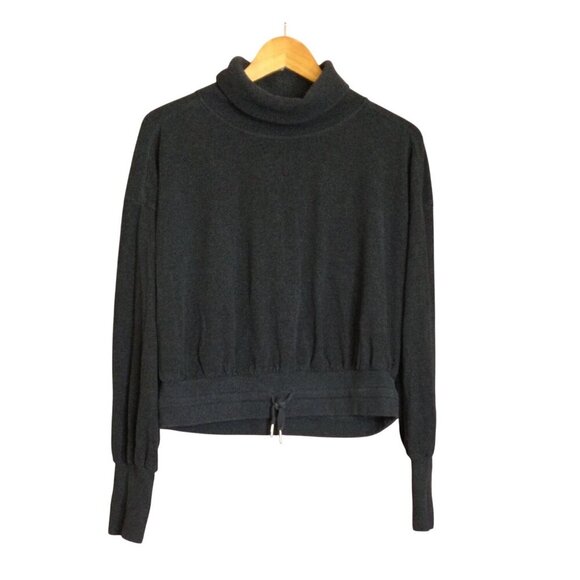 Sweaty Betty Melody Luxe Fleece Pullover Sweatshirt Top Size 10 L Turtleneck - Picture 1 of 7